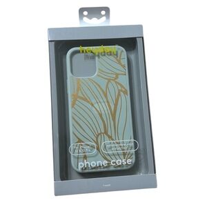 Heyday Phone Case IPhone 12 or 12 Pro Green Gold Floral Design